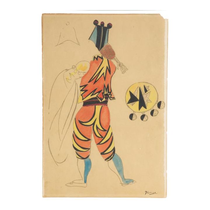 Pablo Picasso | Projekt kostiumu męskiego do baletu "Le Tricorne"