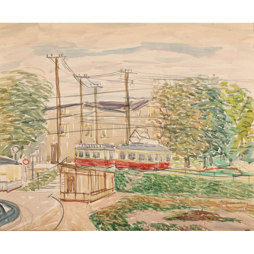 Władysław Brzosko | Tramwaj, 1951 r.