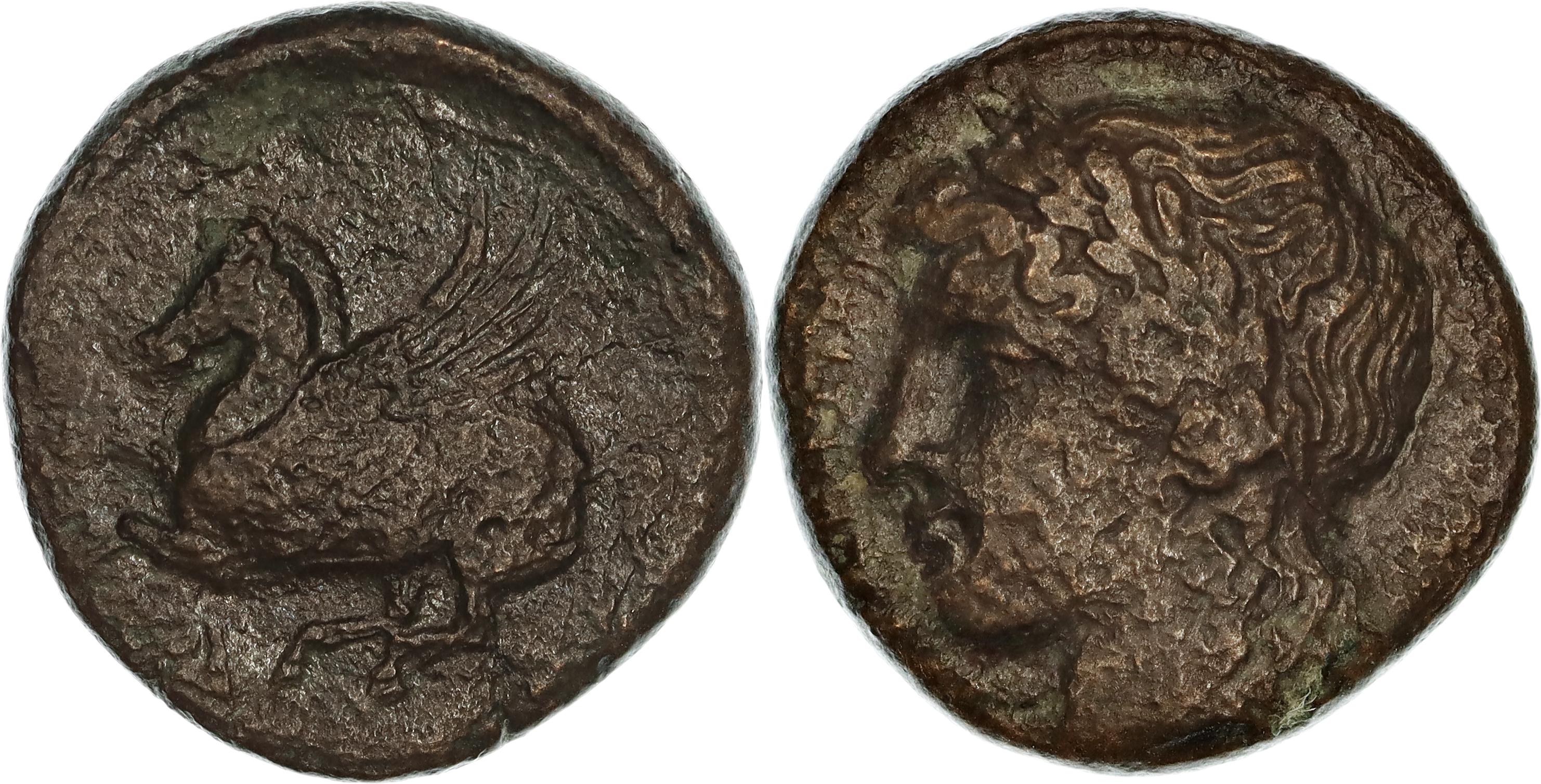 Sicily, Syracuse, Timoleon - 'Third Democracy', Æ Litra, 344-317 BC, VF