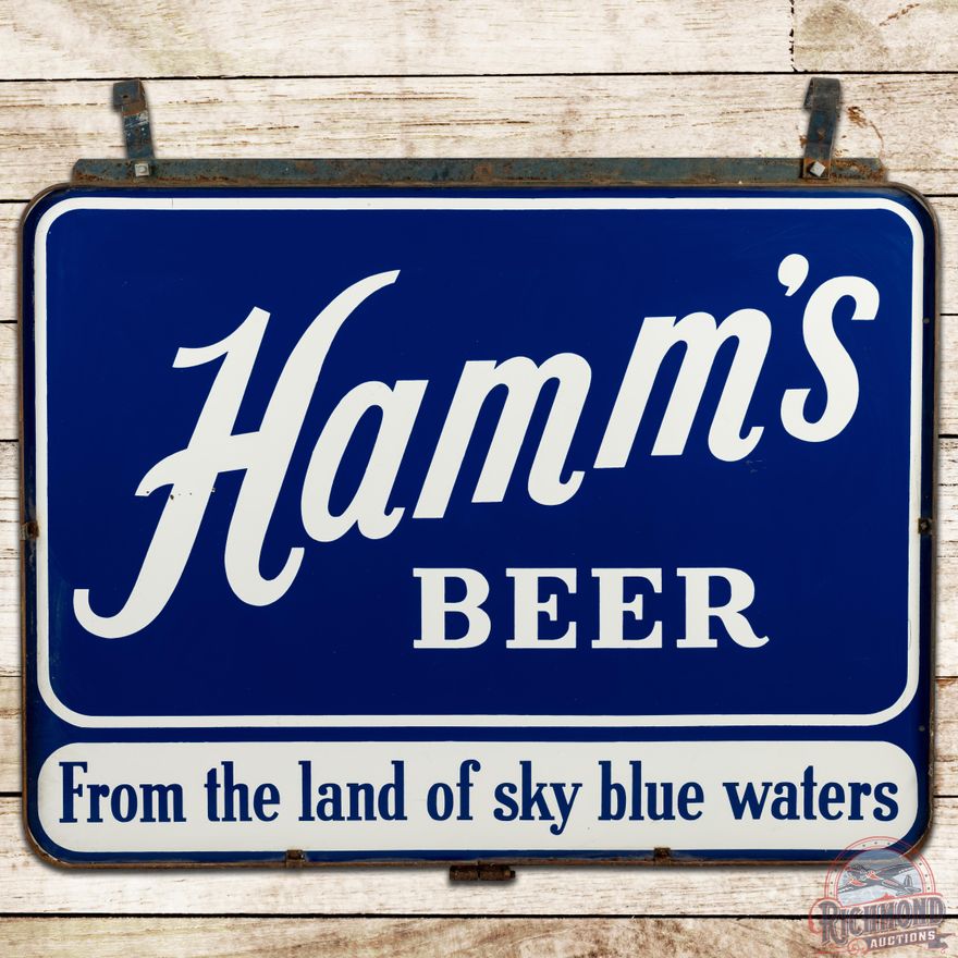 Hamm's Beer "From the Land of Sky Blue Waters" DSP Sign & Frame - 8.75