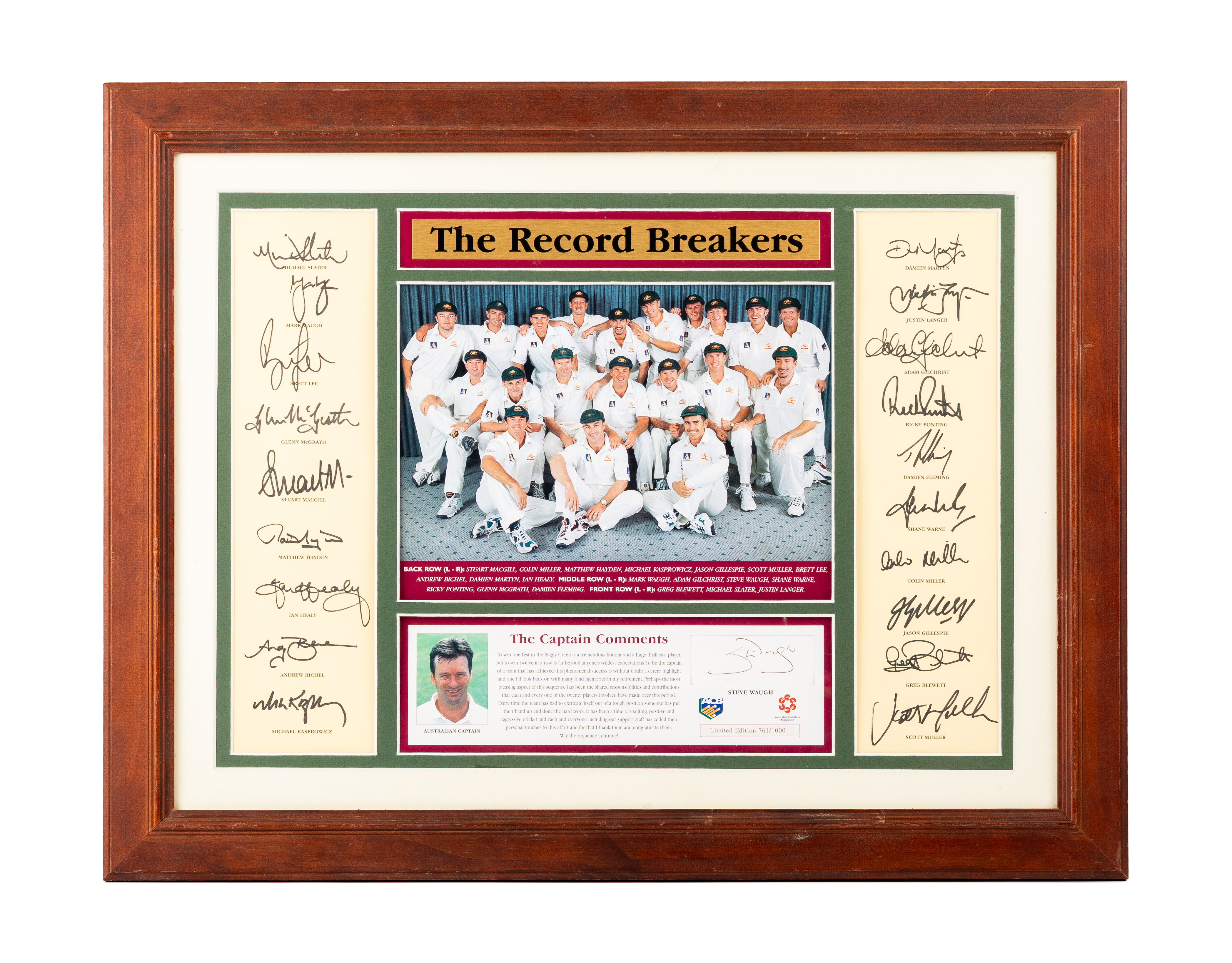 Australian Cricketers Association - The Record Breakers, 2000