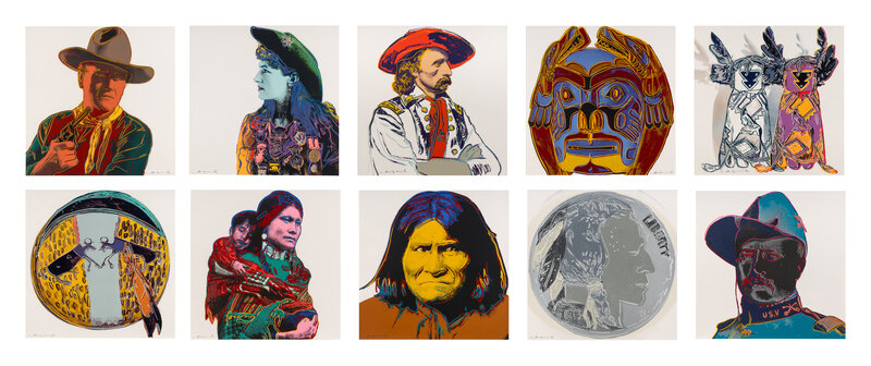 Andy Warhol
(American, 1928–1987)
Cowboys and Indians (the complete portfolio of ten), 1986