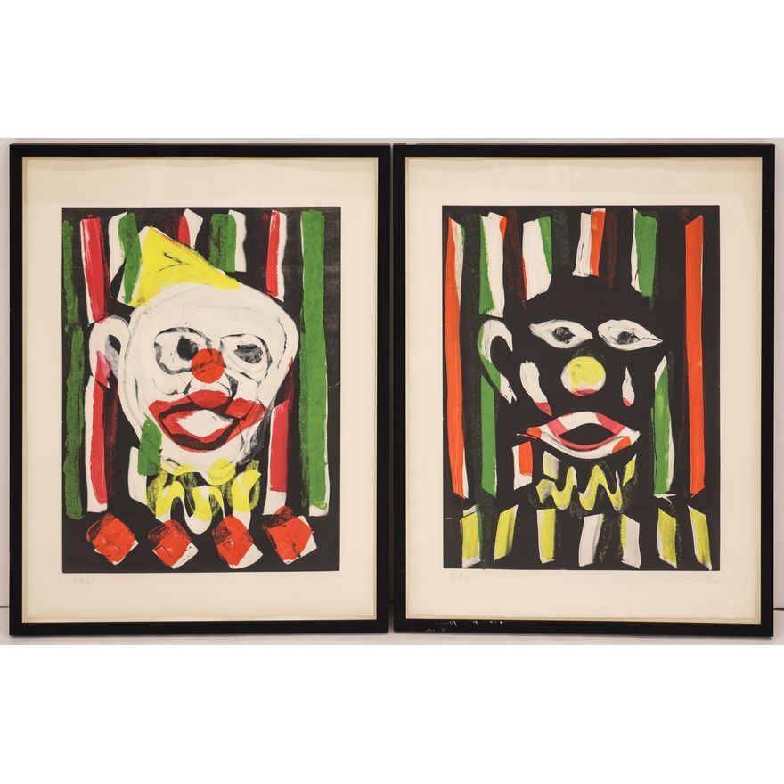 2pc Kim MacConnel ''Ibeji'' 1993 Pilchuck Monotypes
