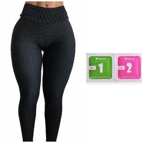 WnTCo Black Brazilian Bubble Wrinkle Leggings Black L