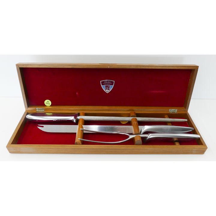 Vintage Gerber Stainless Carving Set in Box