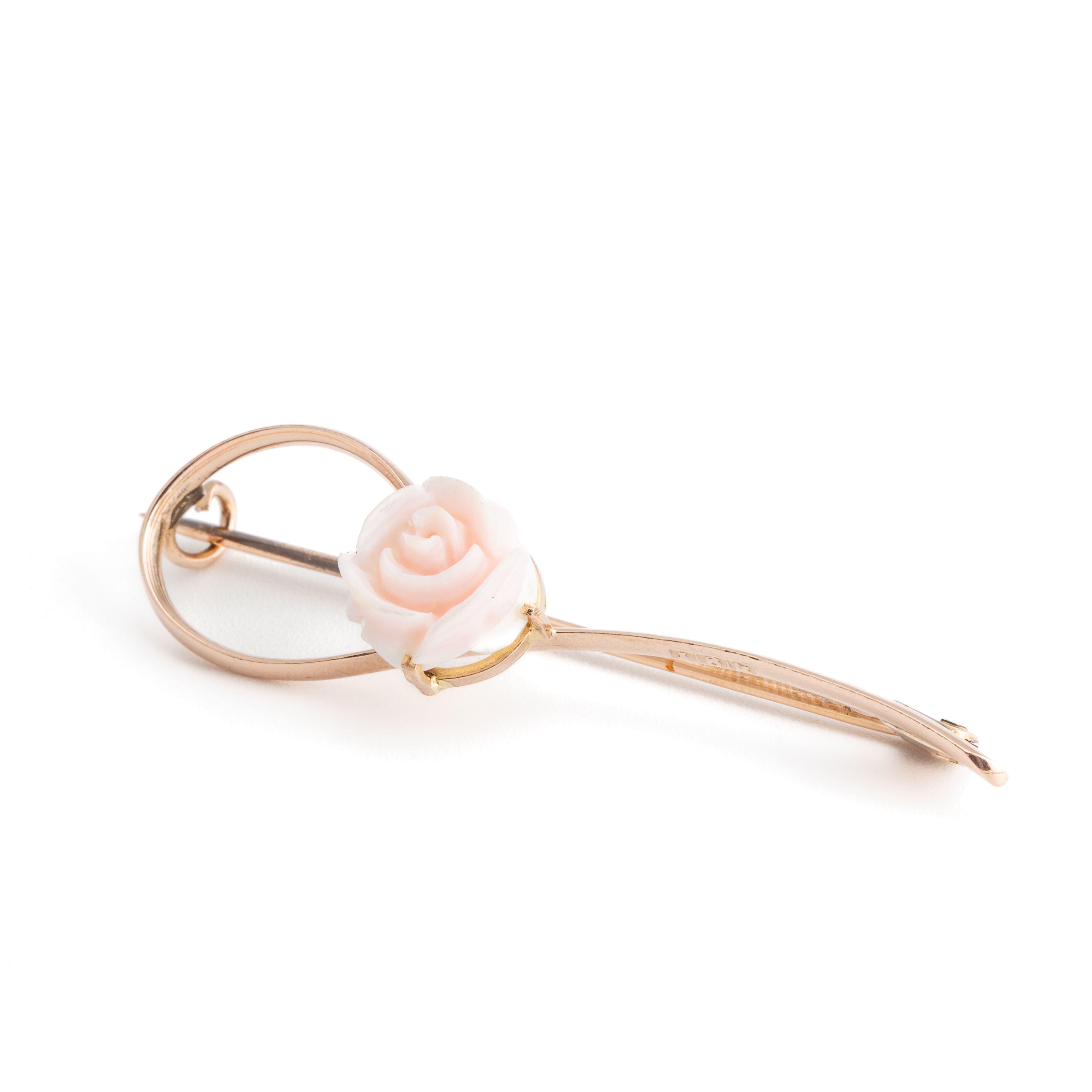 33 · Vintage 9ct Rose Gold Brooch