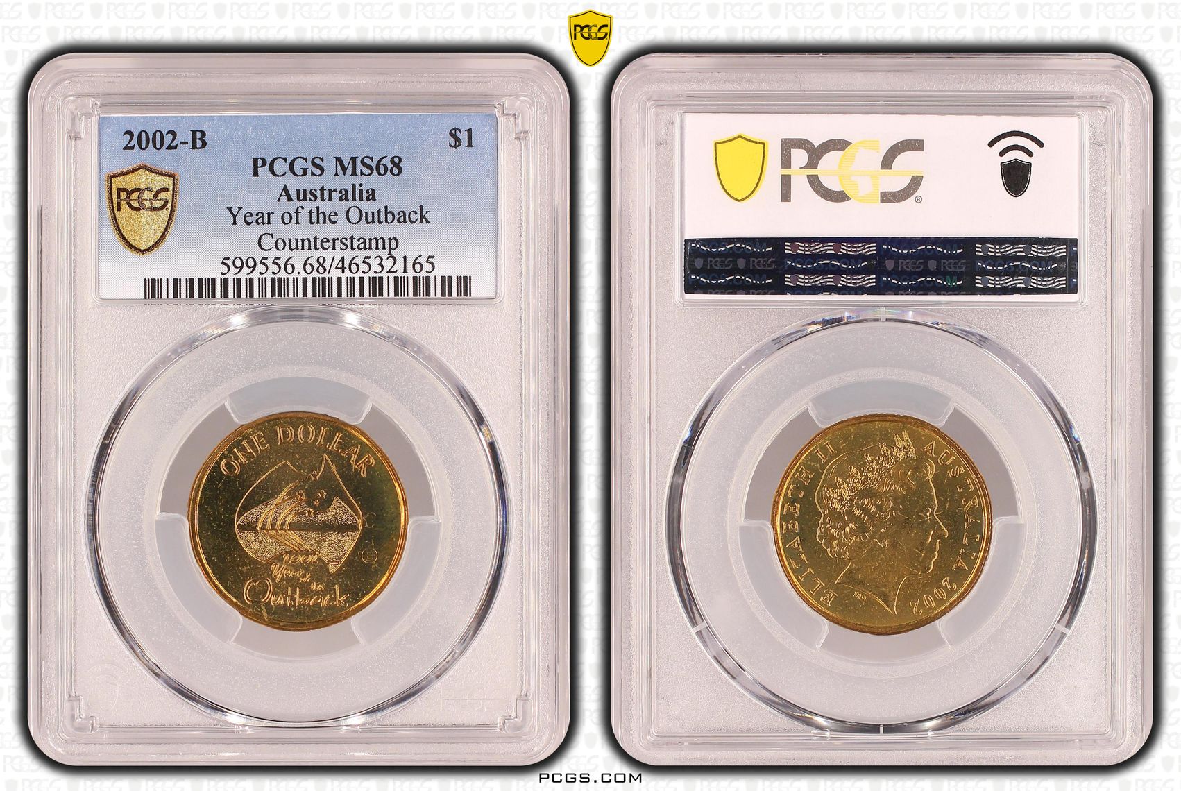 Year of the Outback Counterstamp, POP 7/0, One Dollar, 2002-B, PCGS MS68