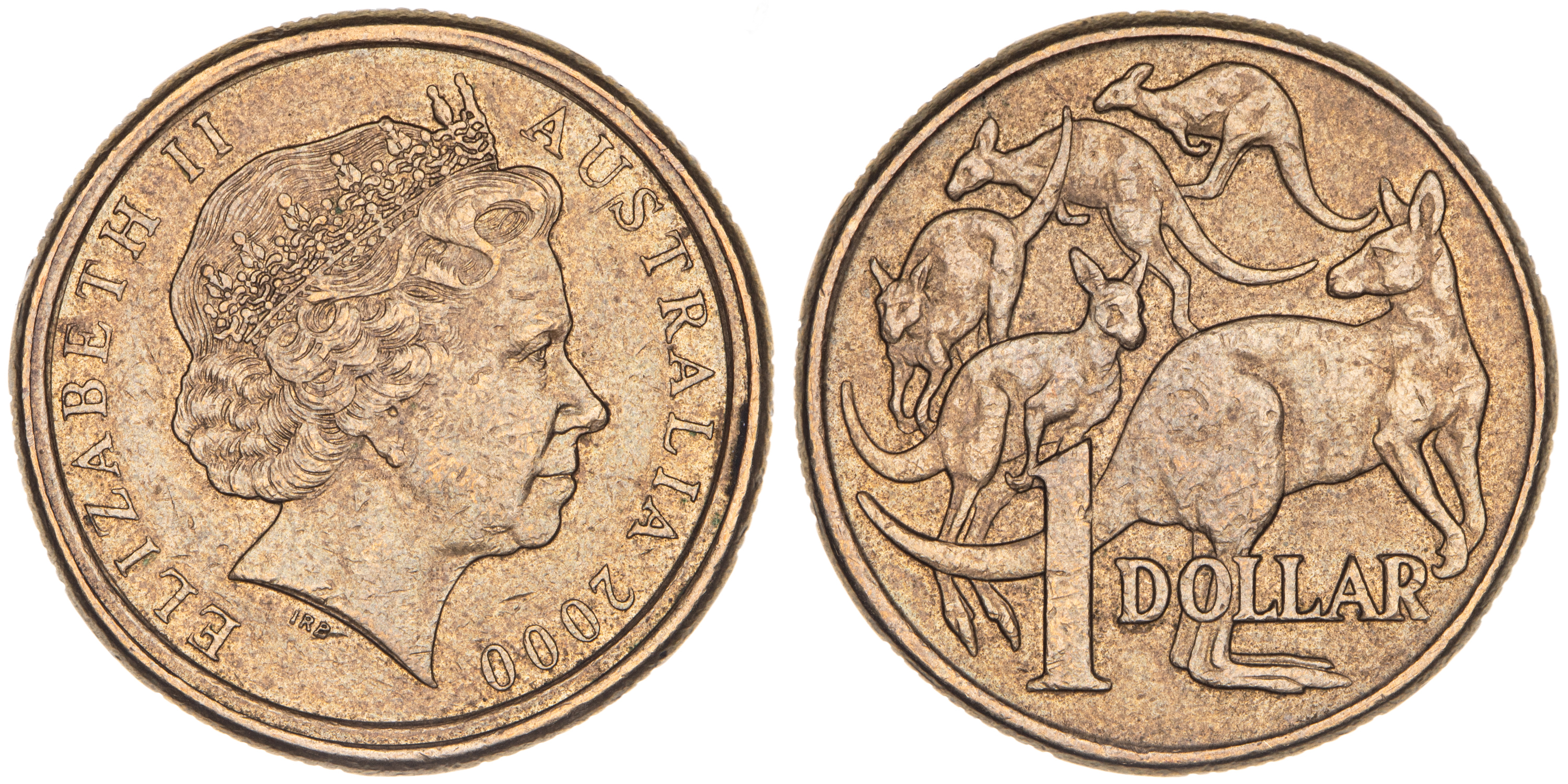206 · Elizabeth II, Mule, One Dollar, 2000,  gVF
