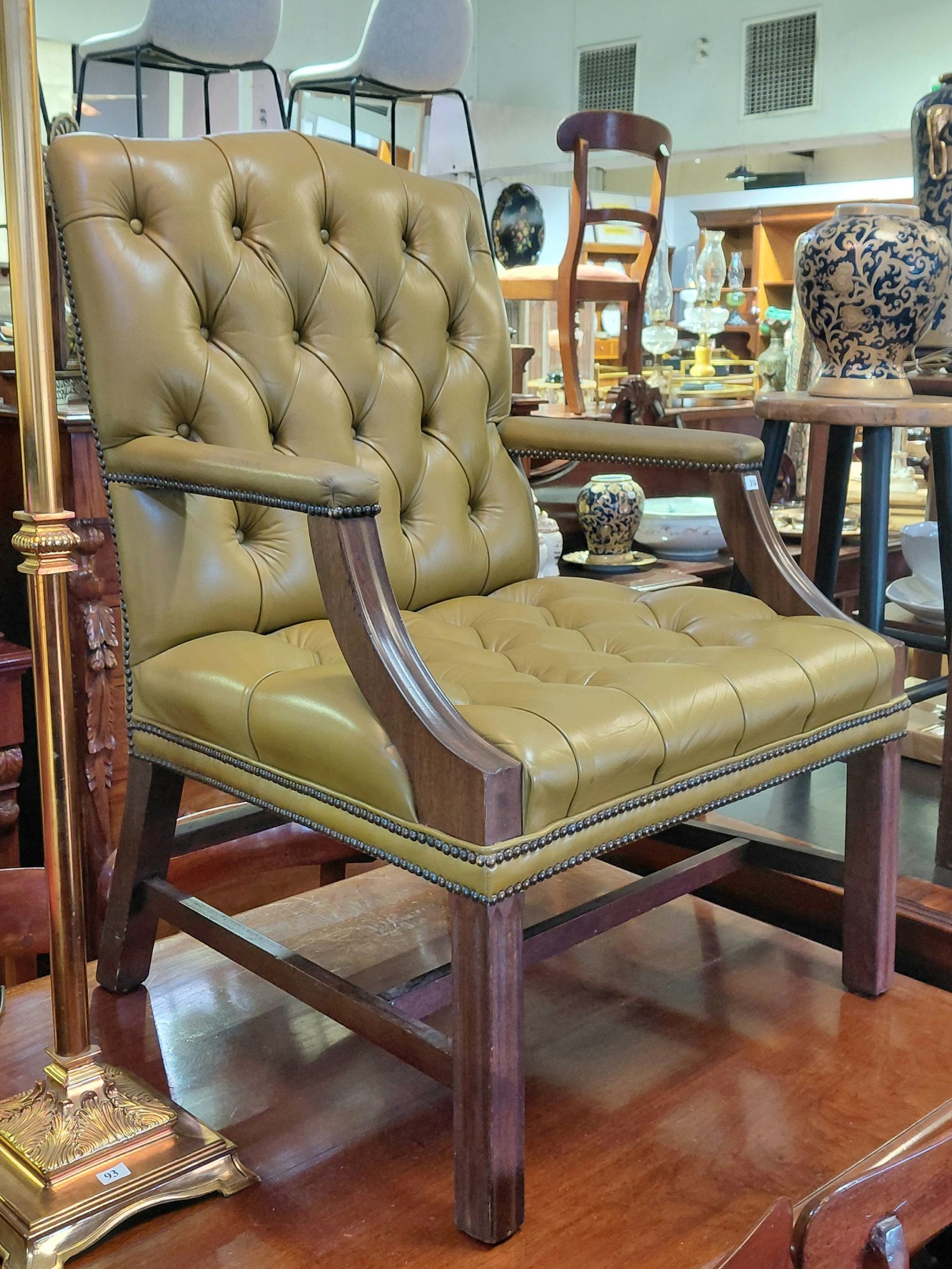 104 · GAINSBOROUGH STYLE ARMCHAIR