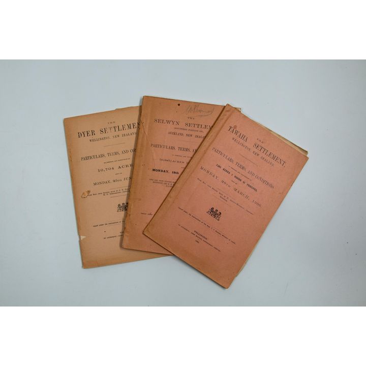 MINISTER OF LANDS [T.Y. Duncan] [3x] - Disposal and Occupation of Land, Particulars, Terms and Conditions.
