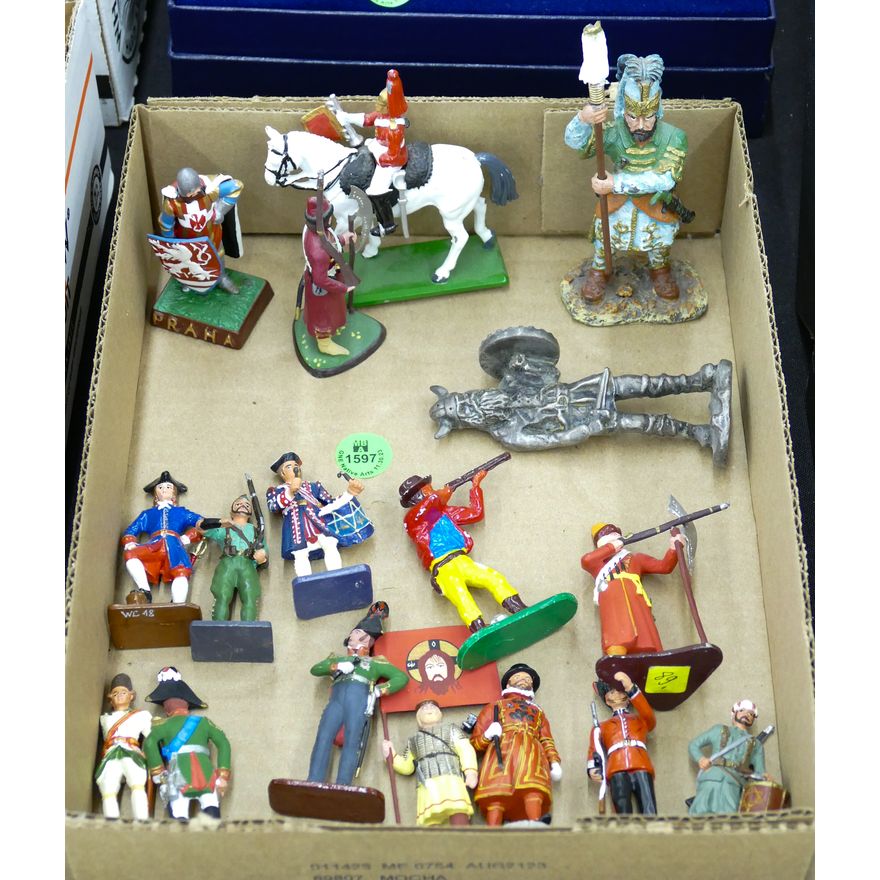 Box Misc. Lead Toy Soldiers