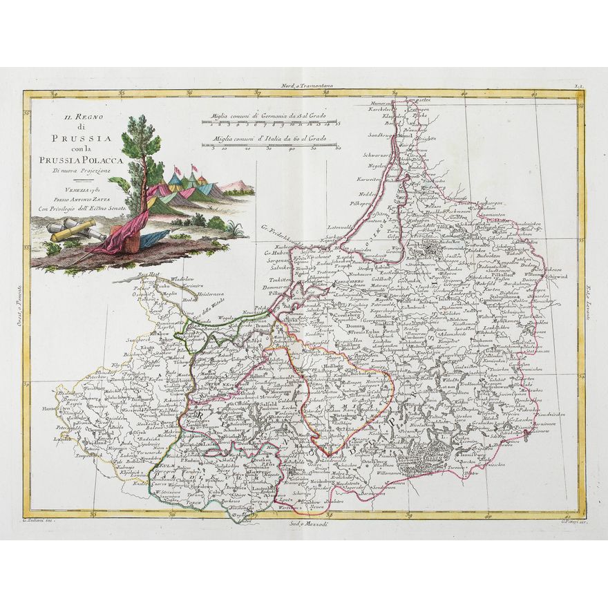 Antonio Zatta | Il Regno di Prussia col la Prussia Polacca