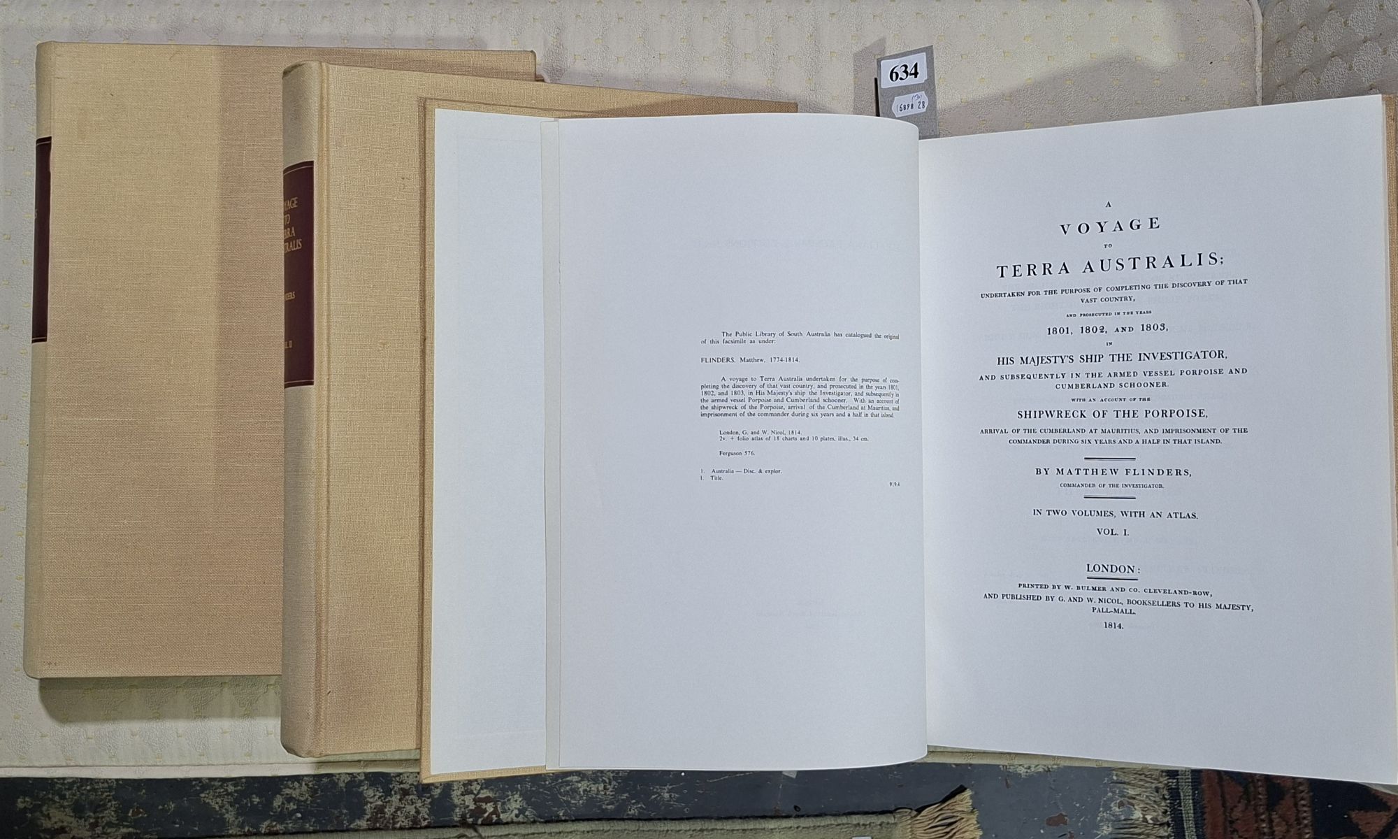 MATTHEW FLINDERS THREE VOLUME SET