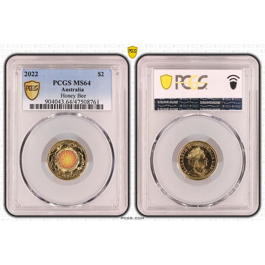 Honey Bee, Two Dollar, 2022, PCGS MS 64