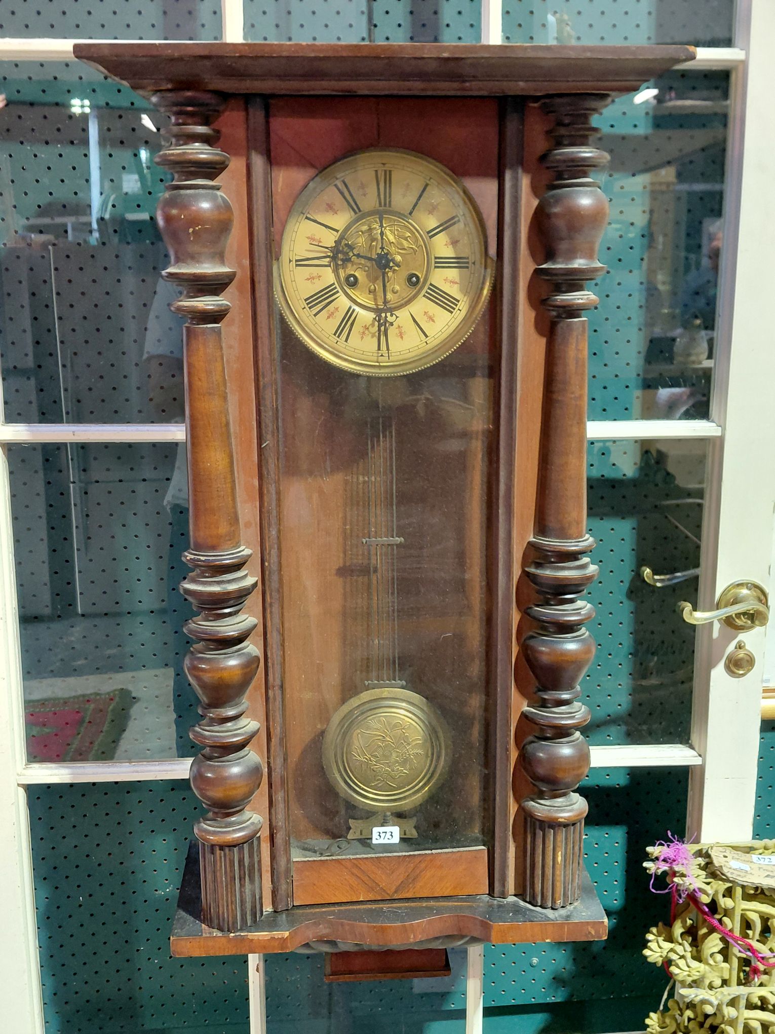 373 · VIENNA REGULATOR STYLE WALL CLOCK