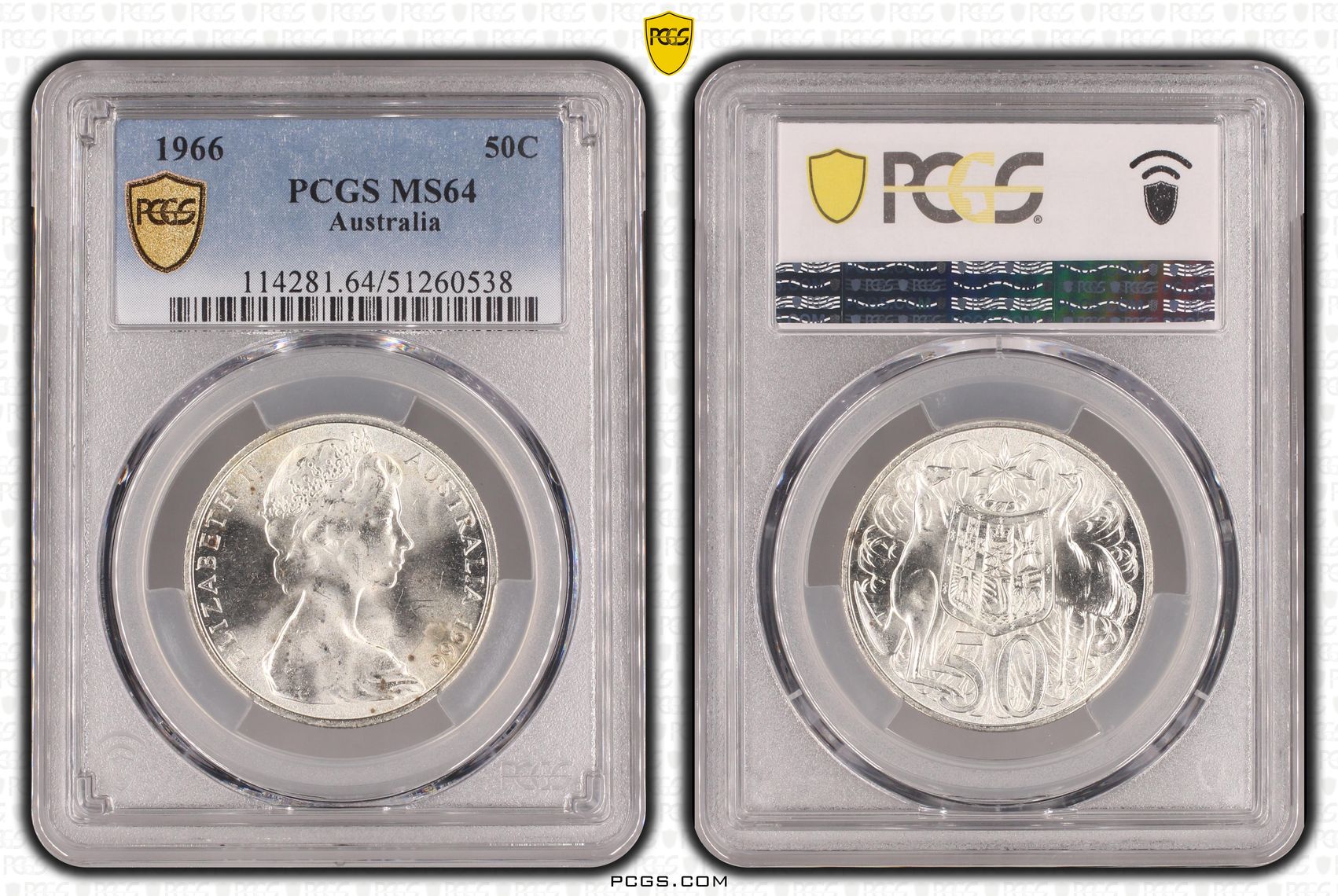 Fifty Cent, 1966, PCGS MS64