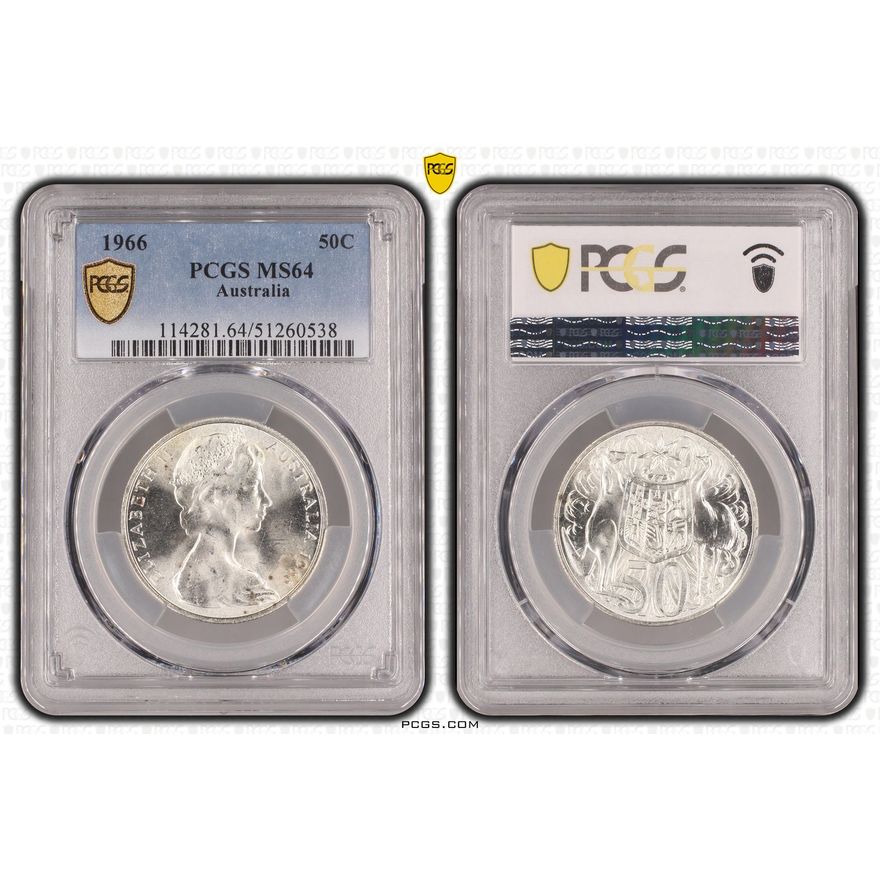 Fifty Cent, 1966, PCGS MS64