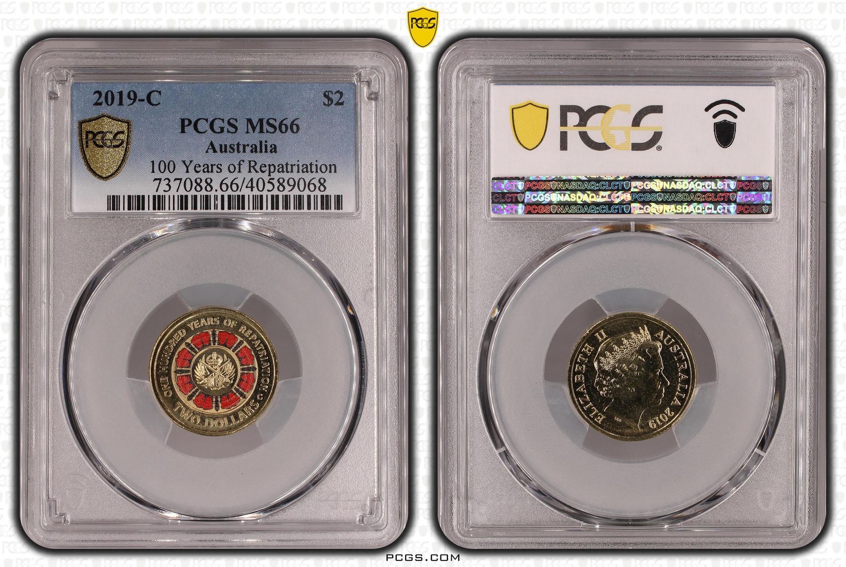 Elizabeth II, 100 Years of Repatriation, Two Dollar, 2019-C, PCGS MS66