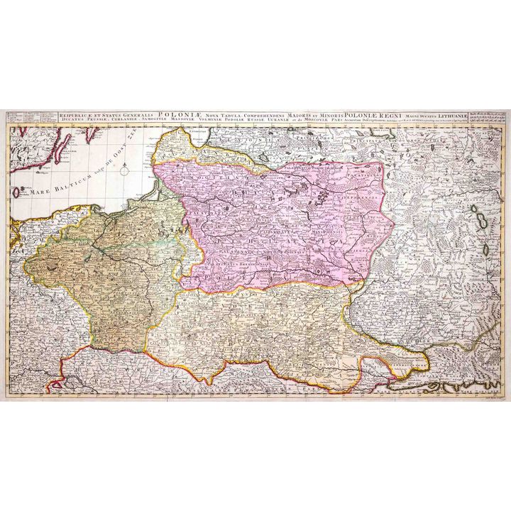 Joachim Ottens | Reipublicae et Status Generalis Poloniae Nova Tabula