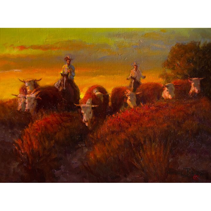 Sunset Drive by Wayne Baize (1943- )