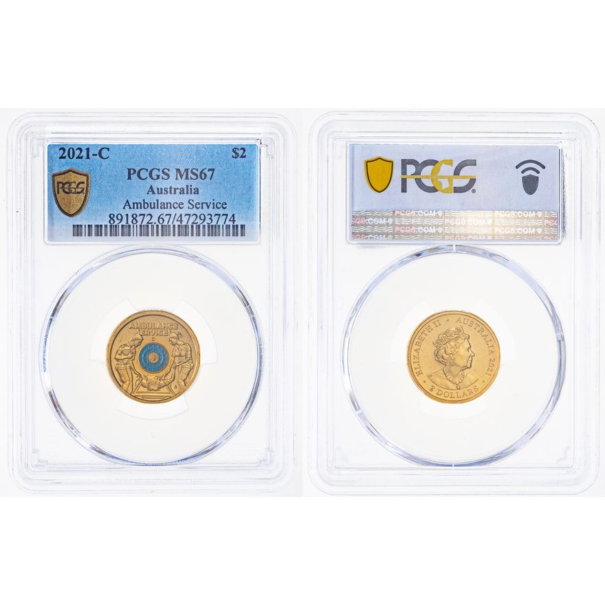 Ambulance Service, Two Dollar, 2021-C, PCGS MS 67