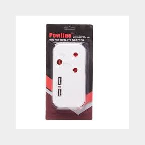 Powline PL-D004 Adapter with 2 USB ports- 51458/8108 (B5 S3) C