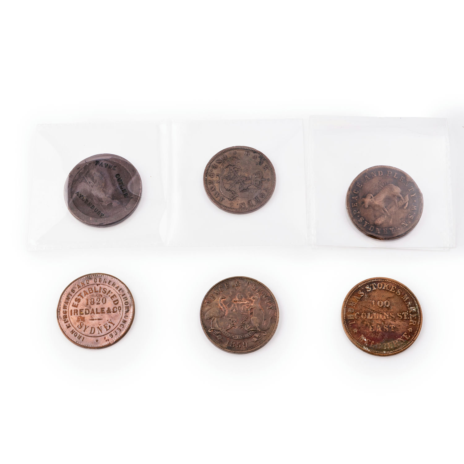 Penny, 1820 - 1862, G - F
