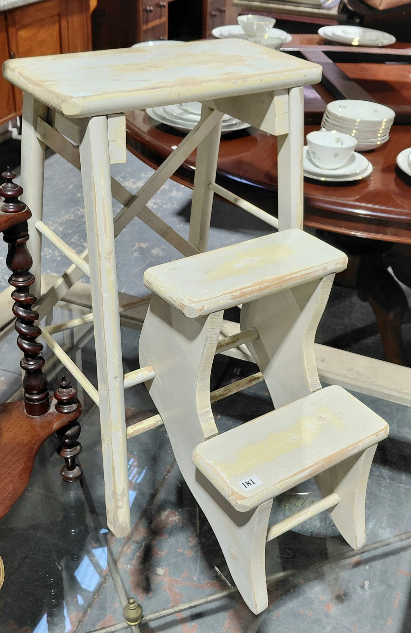 181 · FRENCH PANTRY STEP STOOL