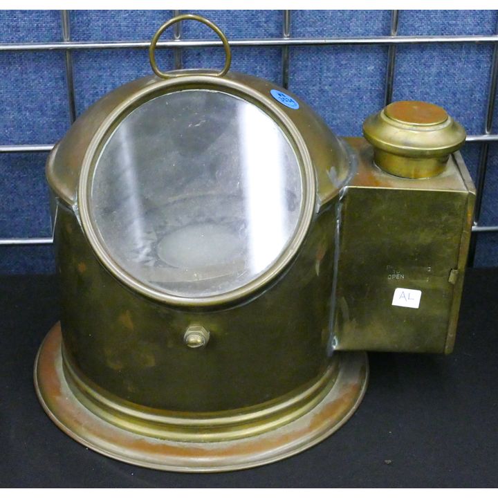 Antique E. Esdaile & Sons Brass Ship's Binnacle 10''