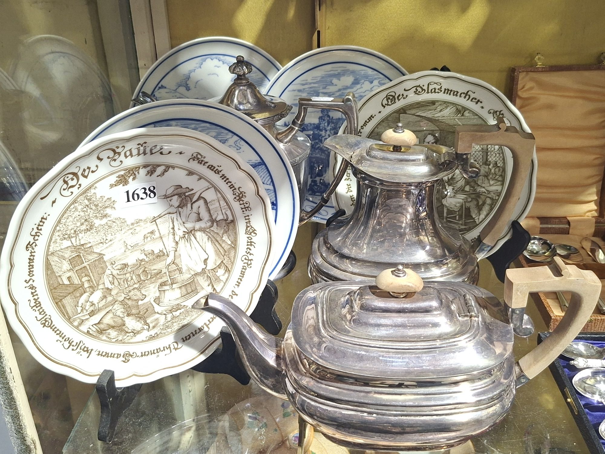 Silverplate And Porcelain