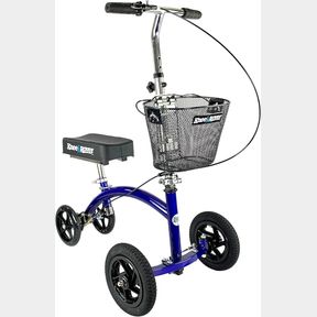 KneeRover Hybrid All Terrain Knee Scooter for Adults, Heavy Duty for Foot Surgery and Ankle Injuries, Best Knee Crutch Alternative (Blue)