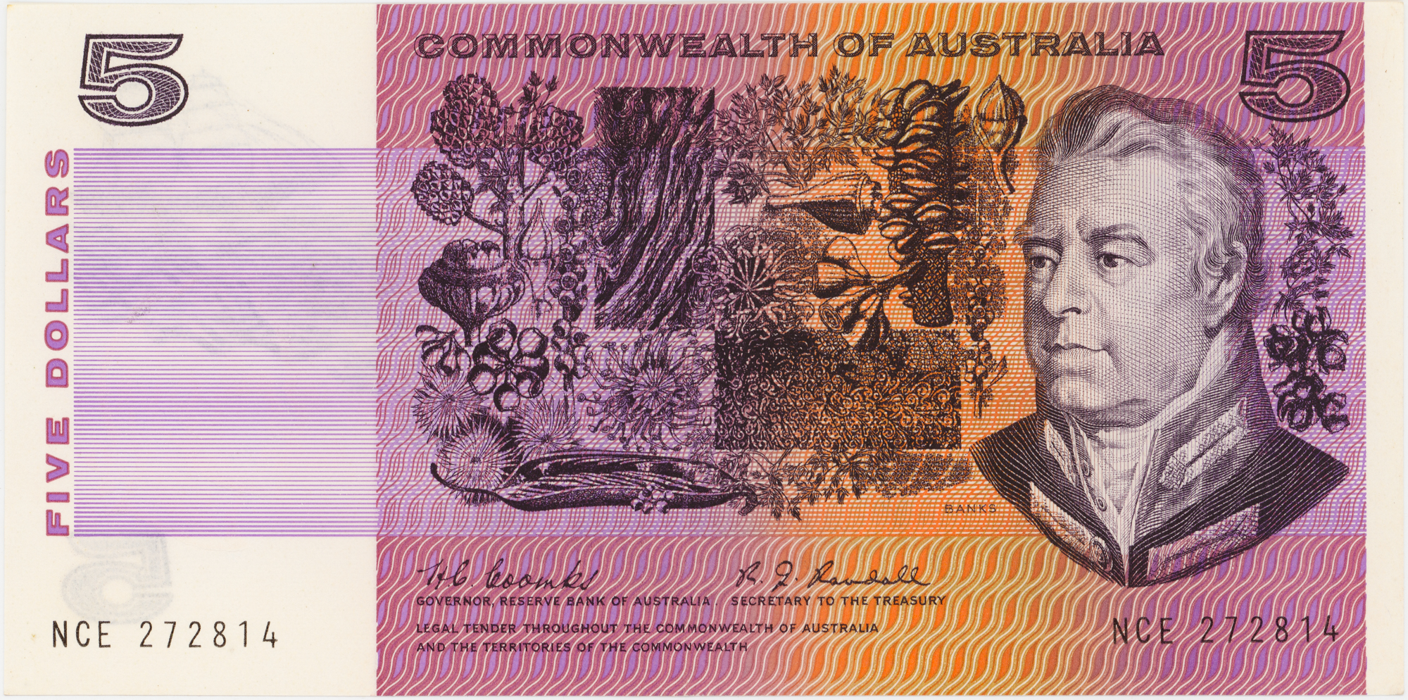 Coombs/Randall, Five Dollars, 1967, UNC