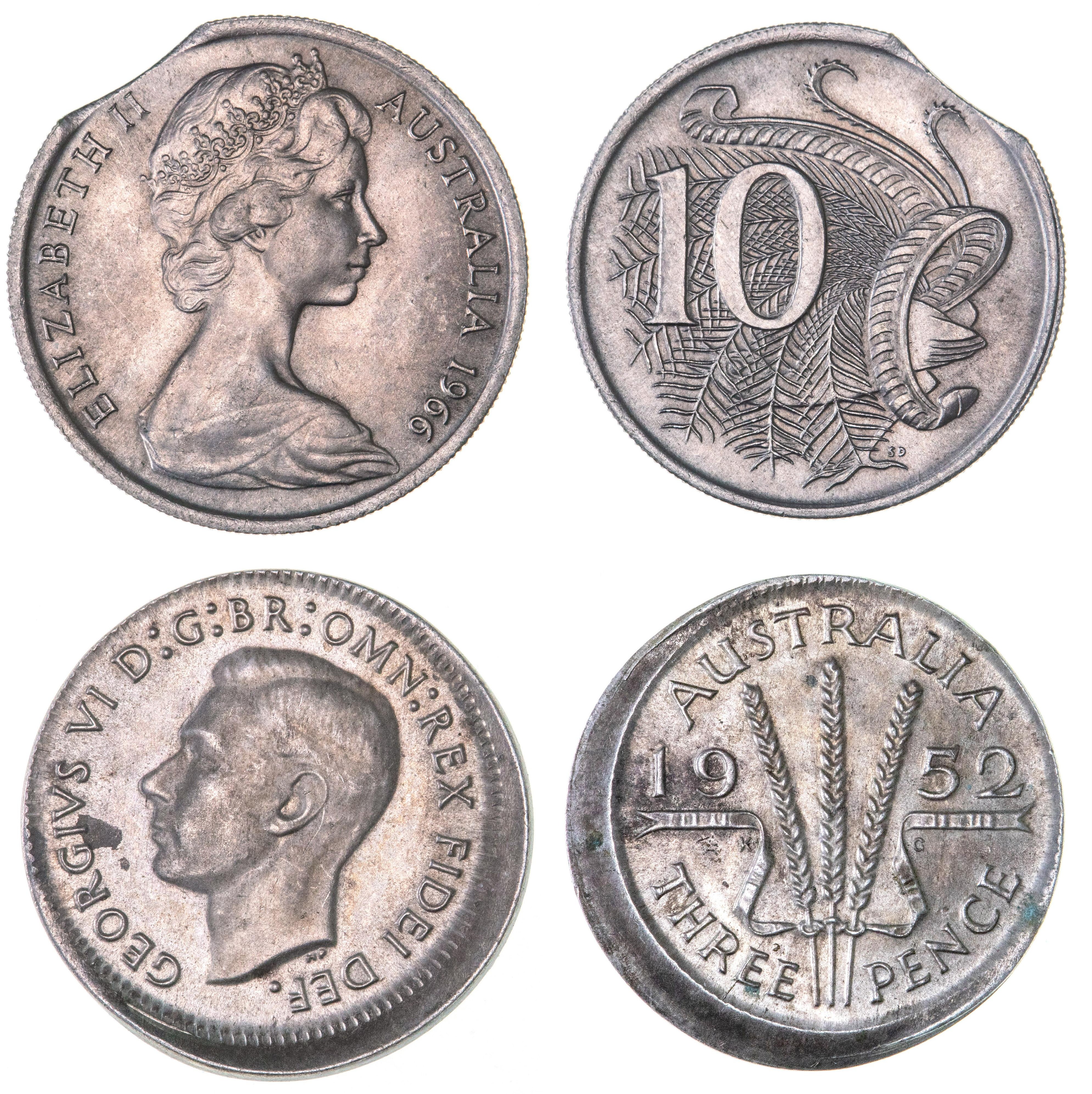 George VI, Threepence, 1952, aUNC