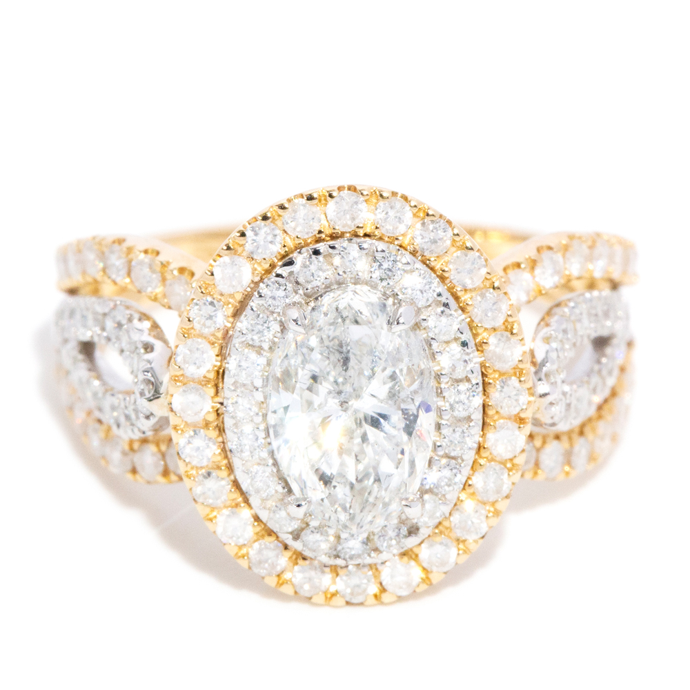 136 · Diamond 14ct Gold Ring