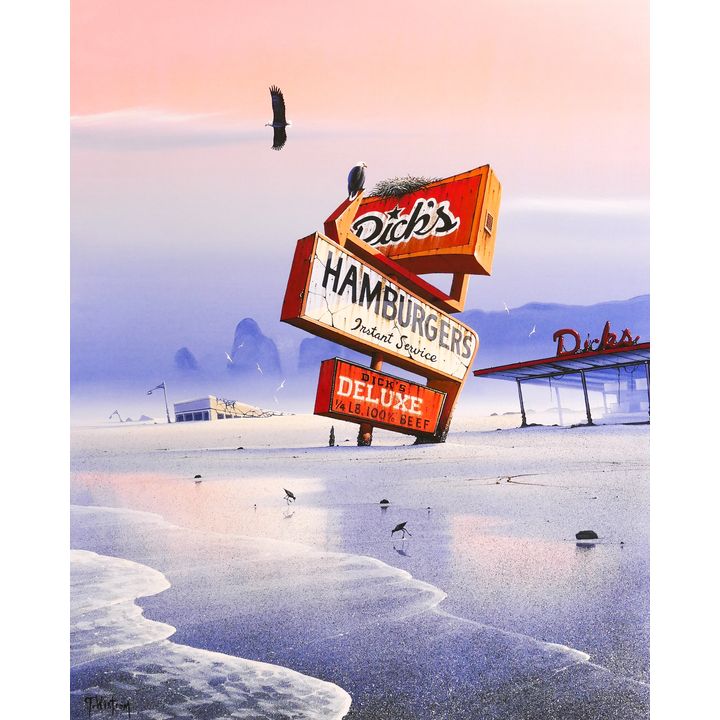 Tim Wistrom 'Out of Order' S/N Lithograph. Edition 153/200. Unframed and loose. Sheet measures 22x17''.