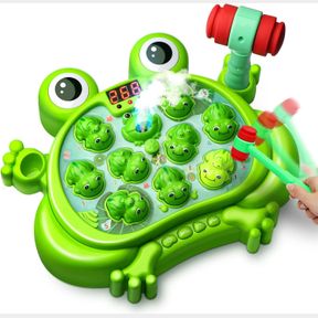 HOPEROCK TOYS FOR 2 3 4 5 YEAR OLD BOY,TODDLER TOYS AGE 2-4, WHACK A FROG GAME,WITH 5 MODES,45 LEVELS,9 MUSIC SPRAY AND LIGHT-UP,