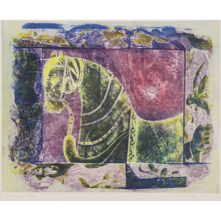 Carolyn Krieg ''Trojan Horse'' 1999 Monoprint