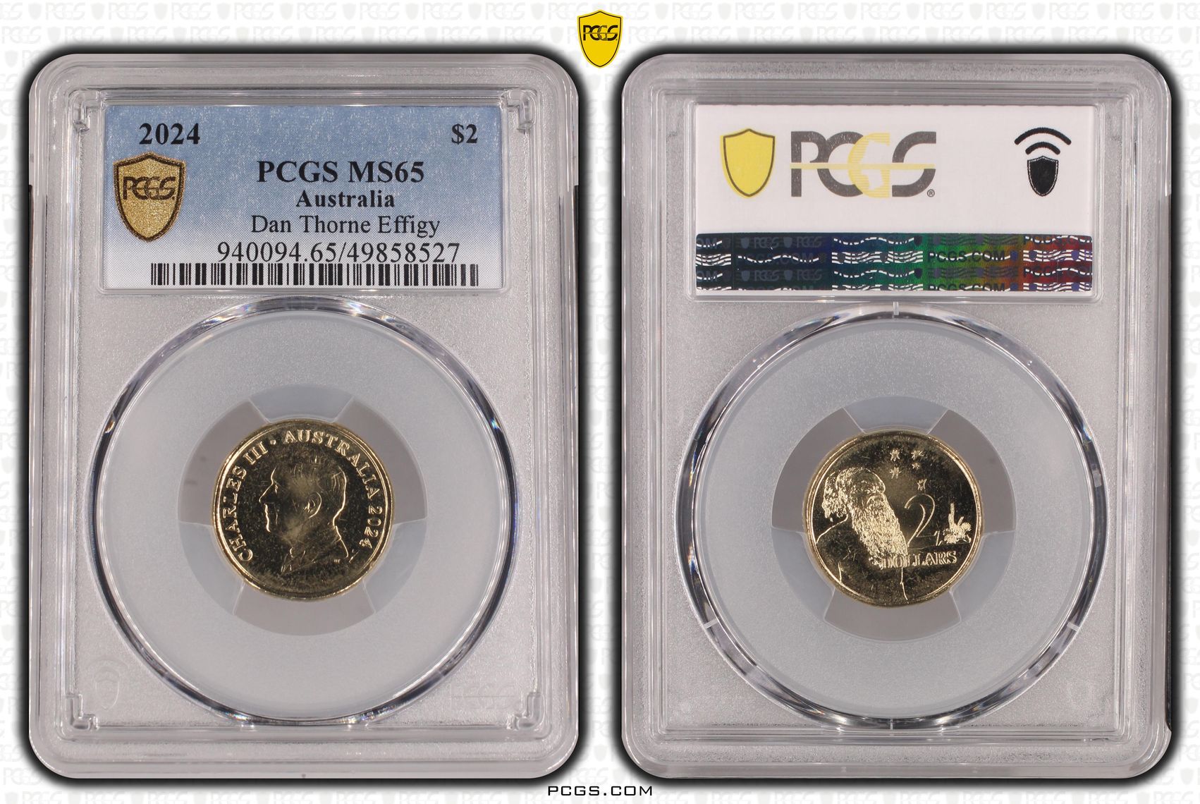 Charles III, Dan Thorne Effigy , Two Dollar, 2024, PCGS MS65