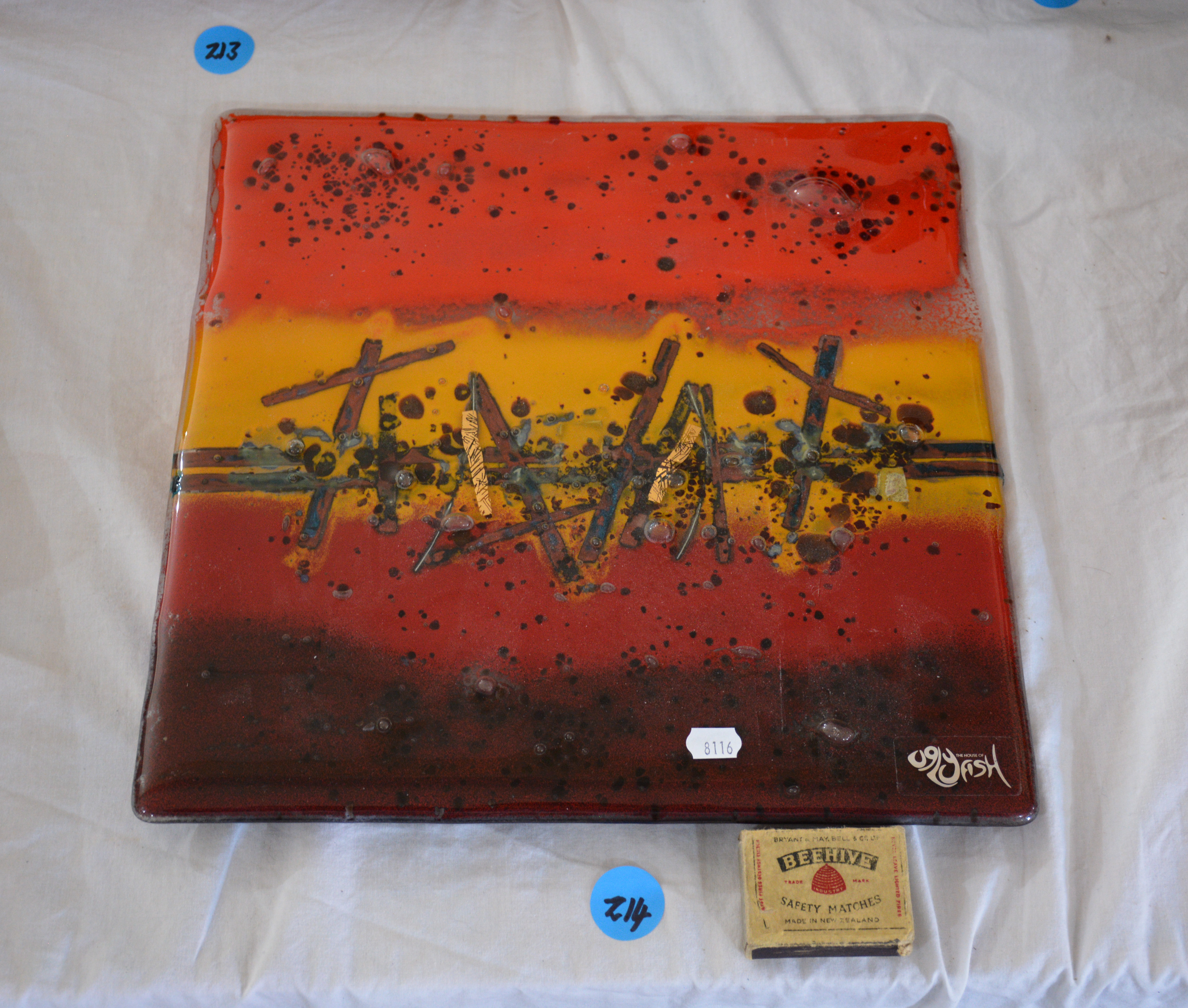 Wall Hanging Glass Art by The House of Fish — sold at auction in New Zealand for $10