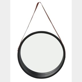 Home Quip Black Porthole Mirror with Strap 50X50 cm|Frame Only