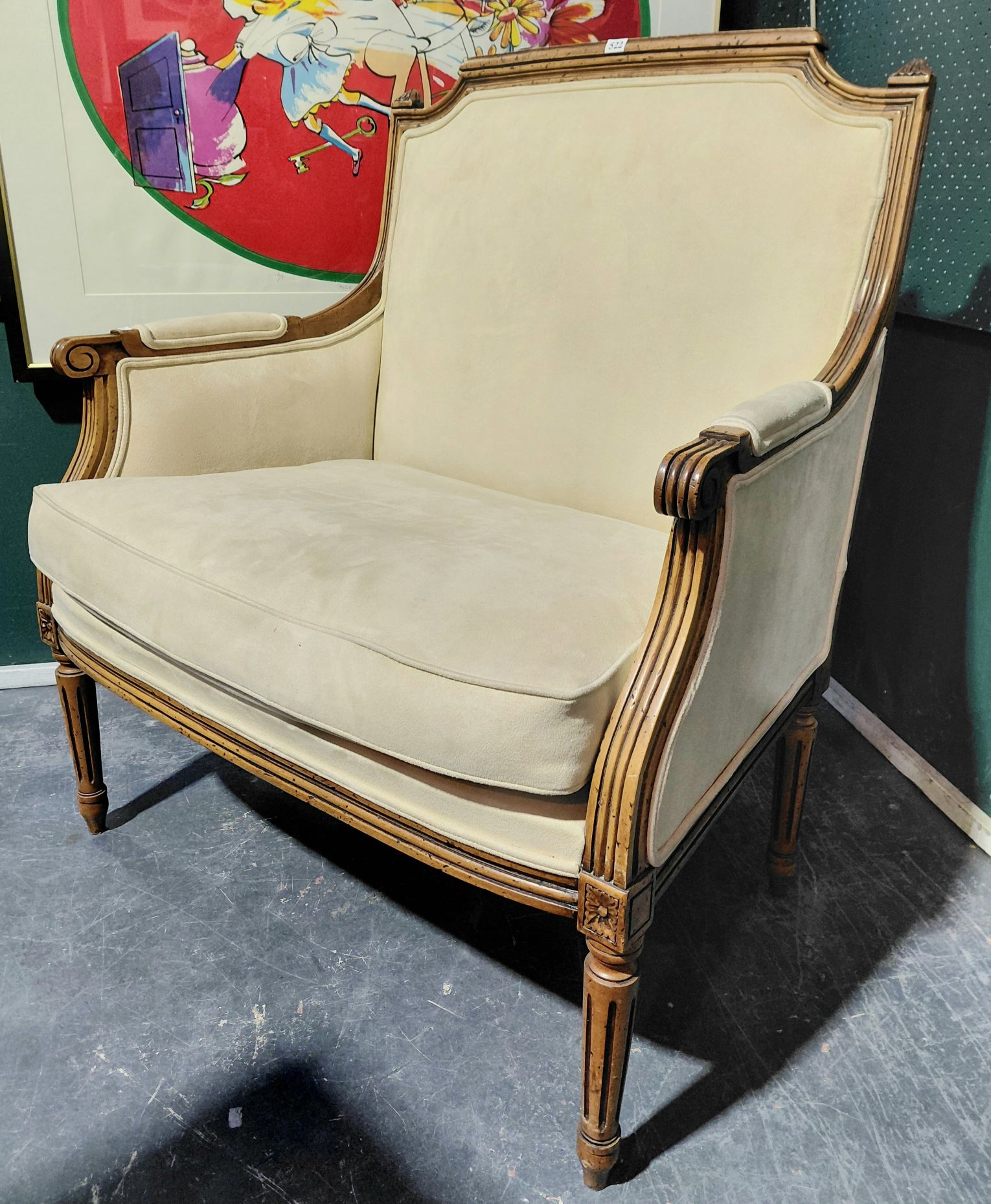 522 · FRENCH LOUIS XVI STYLE BERGERE