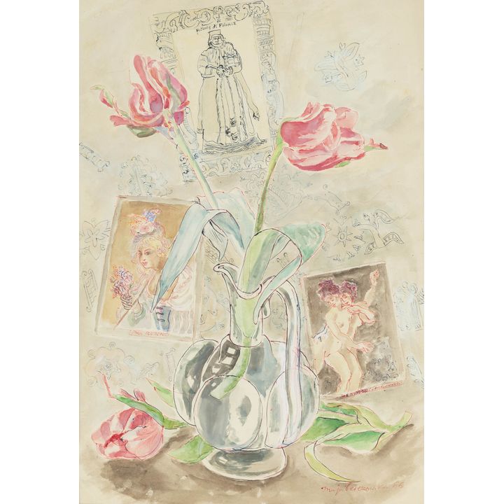 Maja Berezowska | Kompozycja z tulipanami, 1966 r.