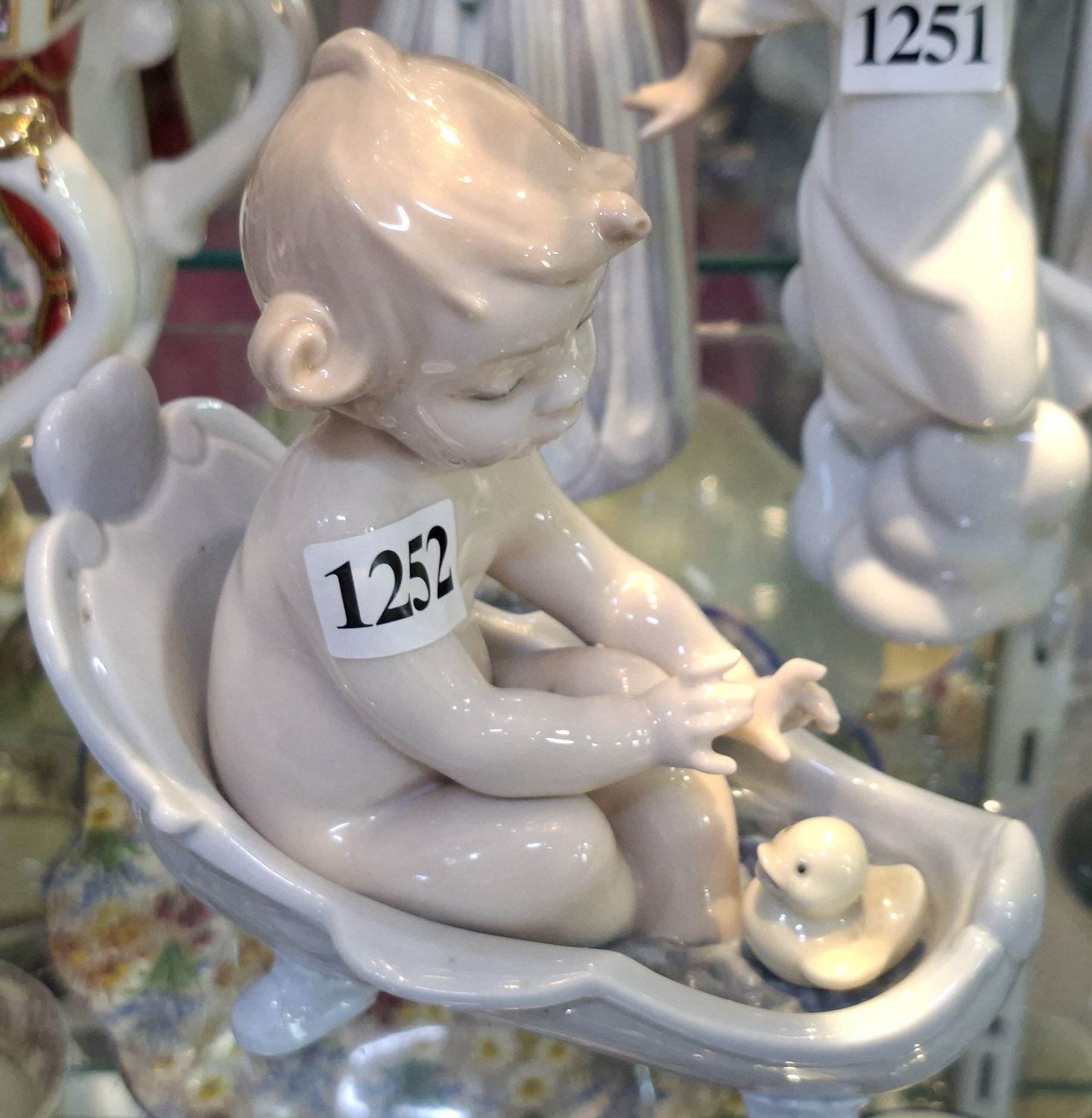 Lladro Child In Bathtub