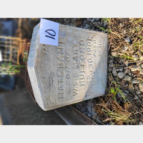 1901 Unclaimed Headstone From the Monument Office