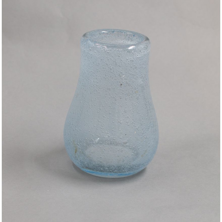 Keith Murray for Royal Brierley (attrib.) - Small blue glass pear-shaped vase