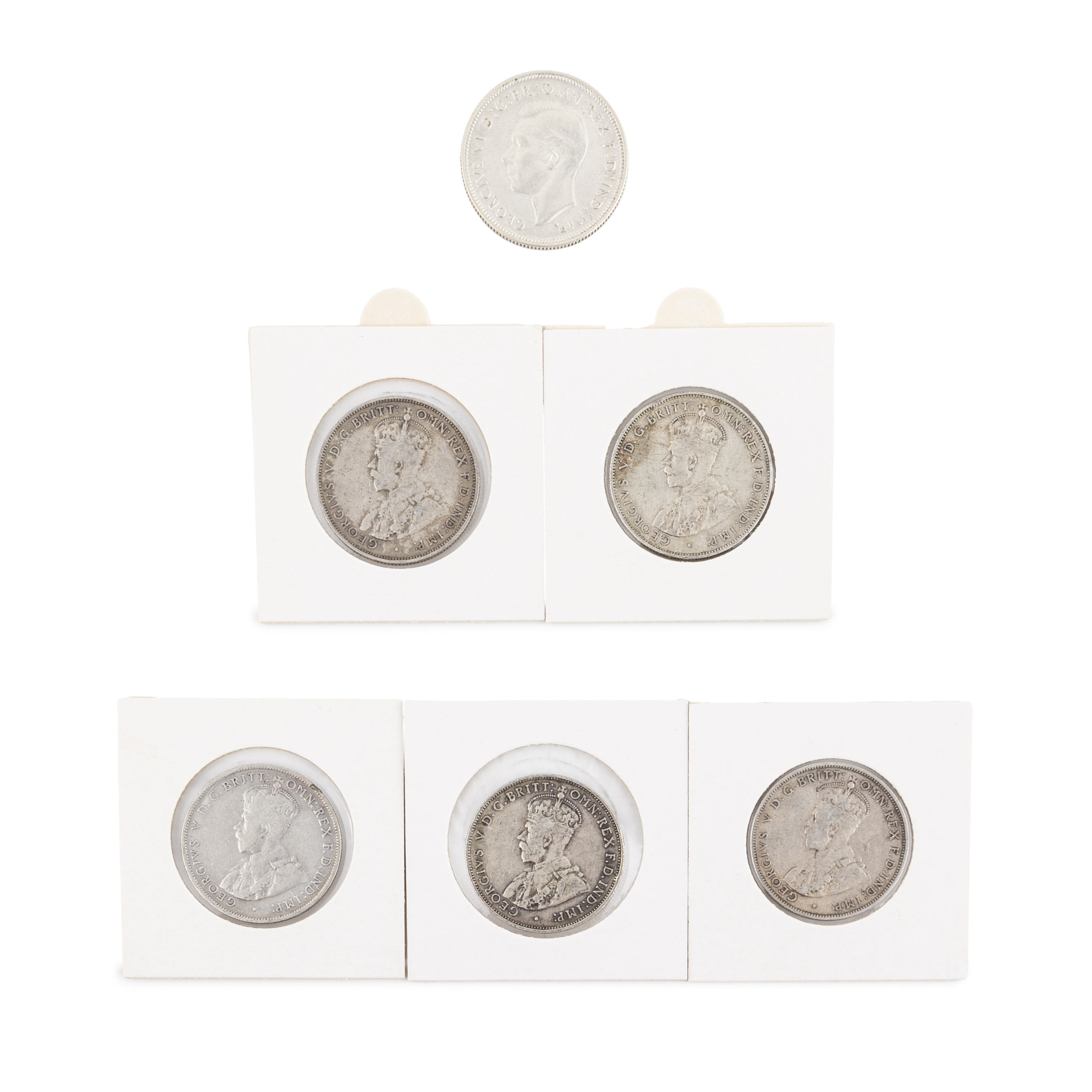 George V - George VI, Florin, 1935 - 1939, aF - EF