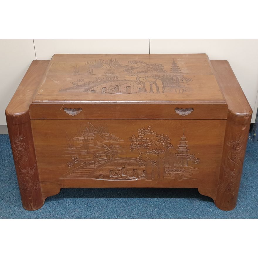 Camphorwood Trunk (As Is / Split to lid)