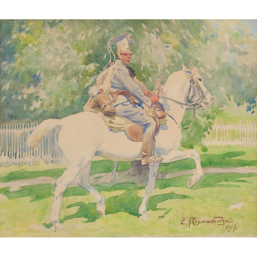 Zygmunt Rozwadowski | Trębacz 1 Pułku Ułanów Legionów Polskich-Beliniak, 1917