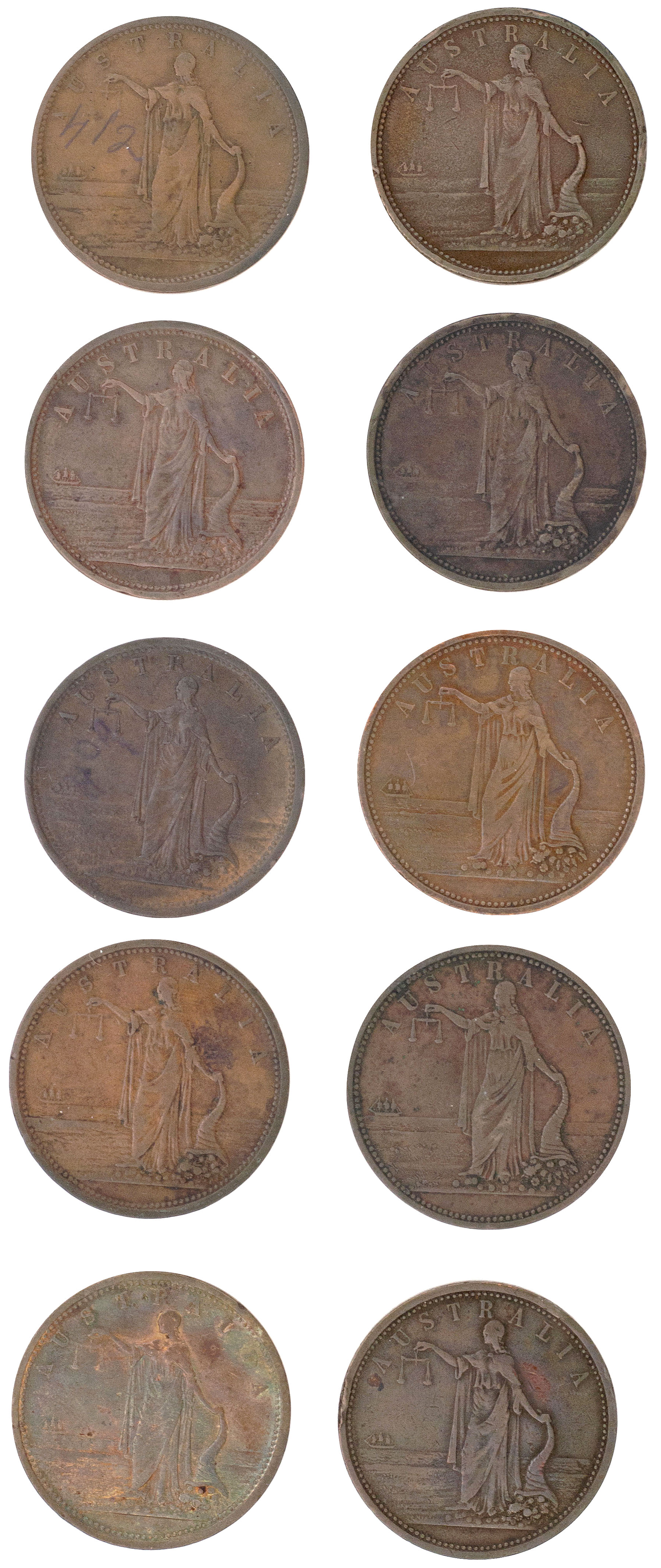 Geelong, Victoria, R. Parker, Penny, ND, VG - aVF