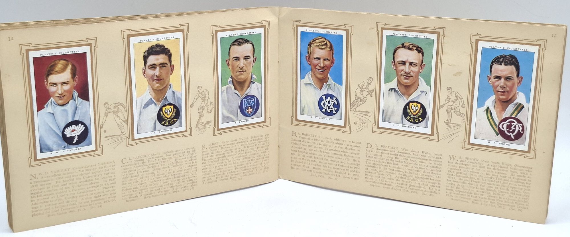 AUSTRALIAN CRICKETERS CIGARETTE CARDS